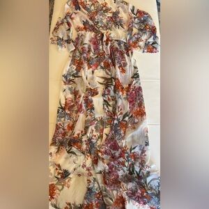 American & beyond sheer floral cover-up